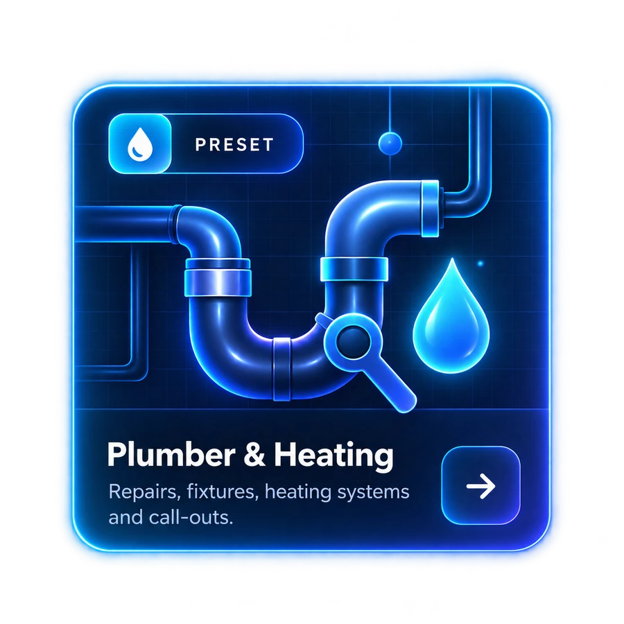 Plumber and Heating ForgeRate preset